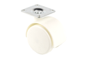 RODA "SERIE 50" D.50 MM. A/PLATINA 42X42 MM. BLANC