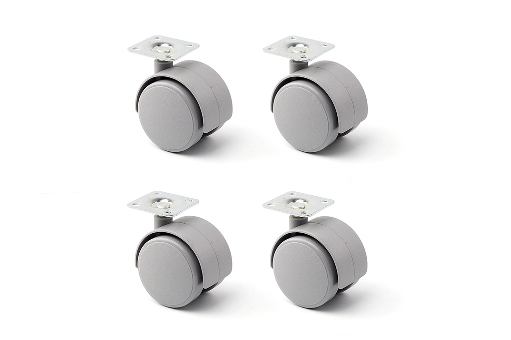 BOSSA 4 RODES D.50 MM. A/PLATINA 38X38 MM. GRIS 980760003