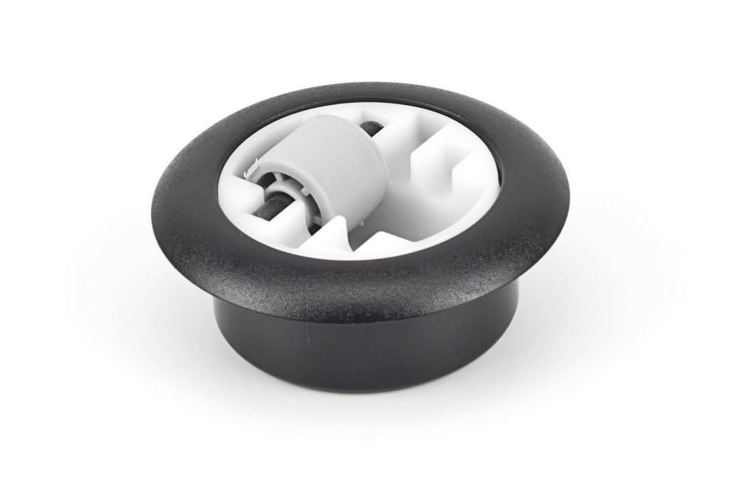 RODA ENCAST "BASE 40" D.40/15 MM. AG>22 MM. MÓBIL DESPLAÇADA NYLON GRIS