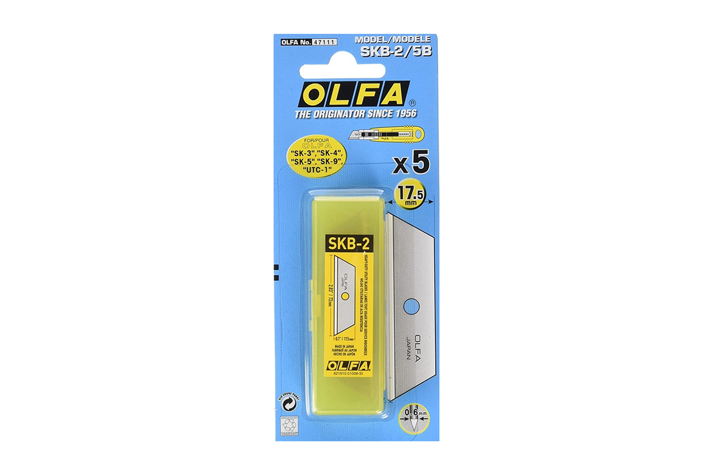 FULLA TRAPEZOIDAL (CUTTER OLFA MOD SKB-2/5B TRAPEZOIDAL) PACK DE 5 BU06511 SD