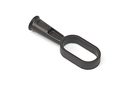SOPORTE P/BARRA OVAL SUPERIOR PASANTE 28X64 MM. M-6 DARK BROWN