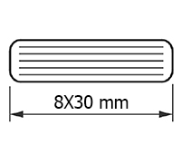 ESPIGA D.8X30 MM. MADERA (1ª CATEGORIA)