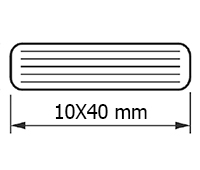 ESPIGA D.10X40 MM. FUSTA (1ª CATEGORIA)
