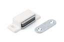 CIERRE IMAN SUPERFICIE RECTANGULAR 48X8X13 MM. P/4 KGS. M/T BLANCO