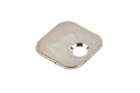 PLACA IMAN 20X20X1 MM. C/1 AGUJERO NIQUELADO SD