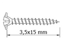 TORNILLO TIRADOR DIRECTO DIN3128 19-3,5X15 MM. CABEZA ALOMADA PZ CINCADO