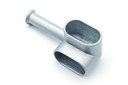 SOPORTE P/BARRA OVAL HIBRIDO SUPERIOR RINCON PLATA MATE SD