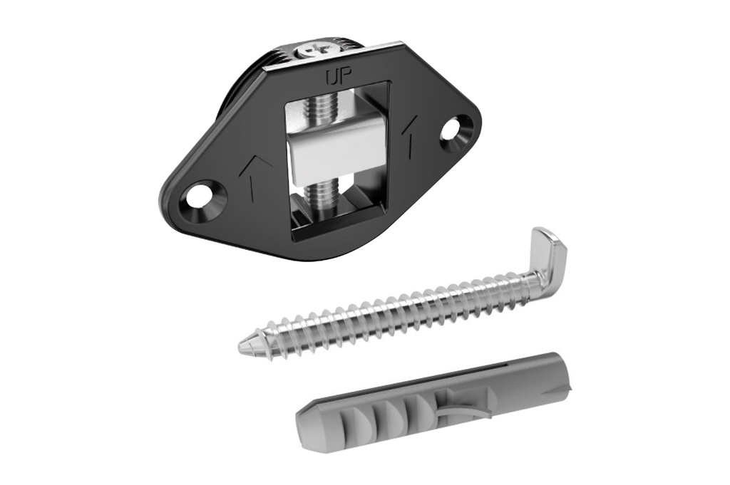 PENJADOR REGULABLE D.35 MM. PANEL A/ALCAYATA A/TAC NEGRE