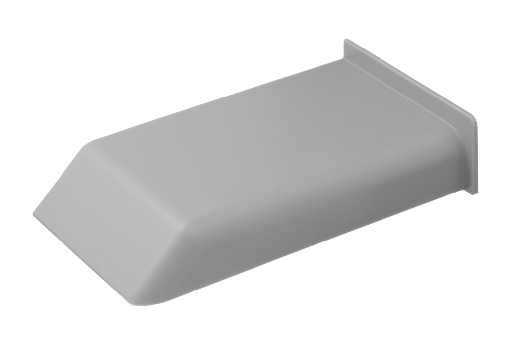 TAPA P/COLGADOR SCARPI-4 ANTIVUELCO RAL9006 IZQUIERDA GRIS