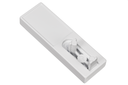 SOPORTE P/BARRA LINEA 1 LATERAL BIVALENTE ANCHO BLANCO