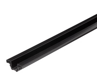 CORTE (1065 MM.):  GUIA PLASTICO NEGRO (EN 3.000 MM.) P/SISTEMA PUERTAS INTERNAS DOORS* -571-