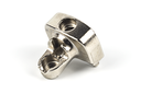 SOPORTE PUERTA ALUMINIO P/COMPAS K12 NIQUELADO C/TORNILLO 3,9X22 MM. SD