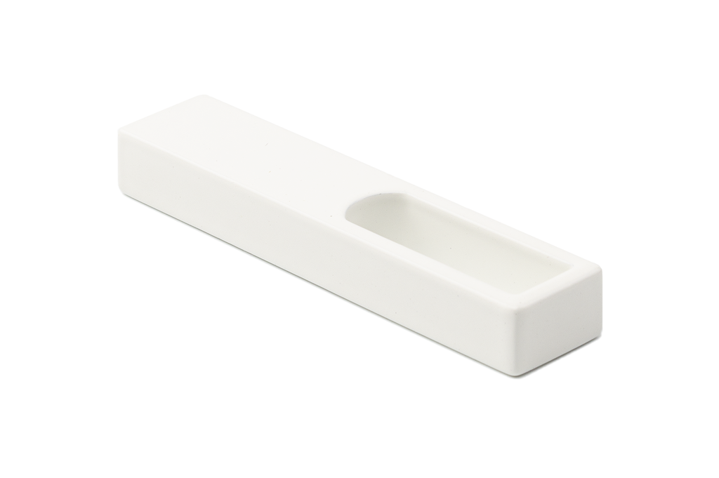 SOPORTE P/BARRA LINEA 1 PASANTE BLANCO