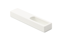 SOPORTE P/BARRA LINEA 1 PASANTE BLANCO