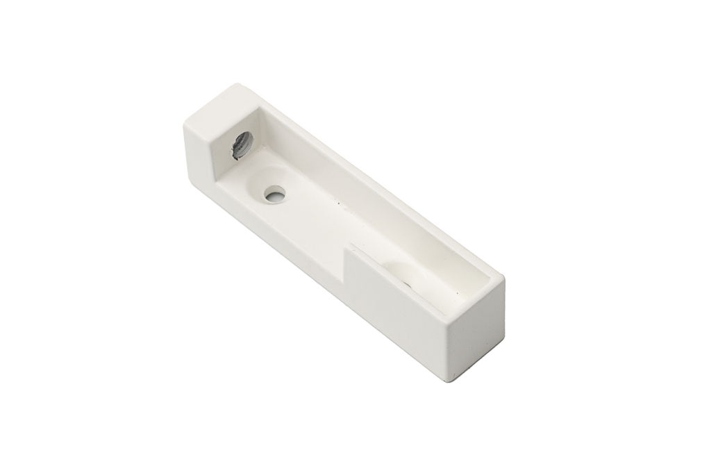 SOPORTE P/BARRA LINEA 2 LATERAL DERECHO BLANCO