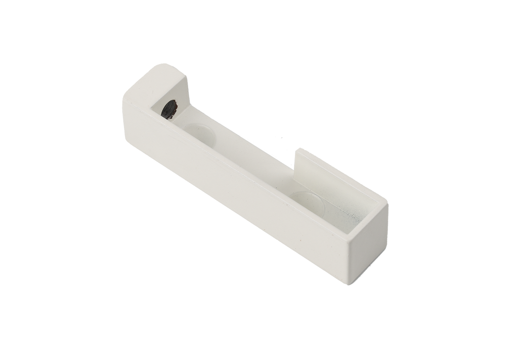 SOPORTE P/BARRA LINEA 2 LATERAL IZQUIERDO BLANCO