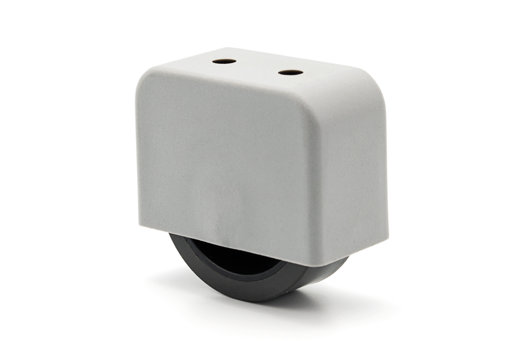 (KP) RUEDA OCULTA "HIDE" D.40 MM. AG28 MM. S/ALAS GOMA GRIS CKP038+CKP039+CKP040