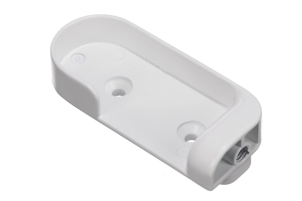 SOPORTE P/BARRA MUNDIAL LATERAL IZQUIERDO H77 MM. BLANCO
