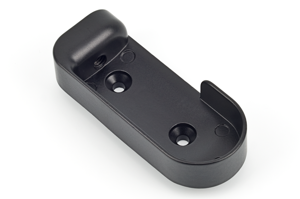 SUPORT P/BARRA MUNDIAL LATERAL ESQUERRA H77 MM. NEGRE