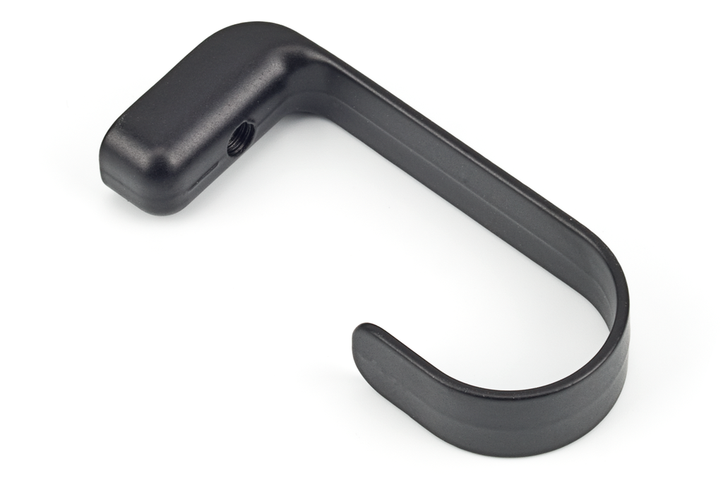 SOPORTE P/BARRA MUNDIAL SUPERIOR PASANTE N77 MM. NEGRO