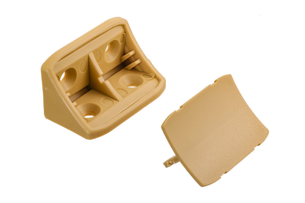 ENGANCHE 4/AGUJEROS C/TAPA ROBLE