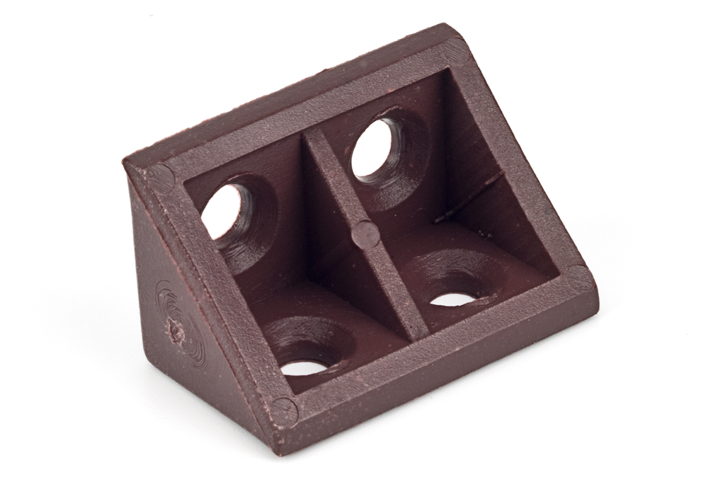 ENGANCHE MINI 4/AGUJEROS 30X20X20 MM. MARRON