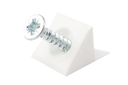 ENGANCHE TRASERA PIRAMIDE C/TOPE+TORNILLO 3,5X20 MM. BLANCO