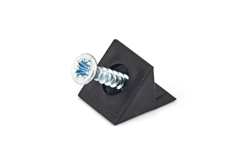 FIXACIO P/PANELL POSTERIOR PIRAMIDE A/TOPALL+CARGOL 3,5X20 MM. NEGRE