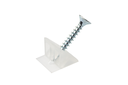 ENGANCHE TRASERA PIRAMIDE C/TOPE+TORNILLO 3,5X25 MM. TRANSPARENTE