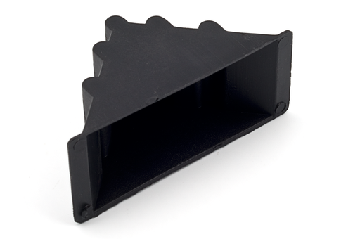 [4126510] CANTONERA ONDULADA CERRADA 10 NEGRO