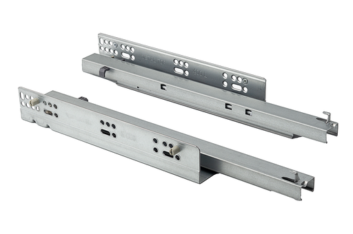 [4716247] GUIA CORREDERA OCULTA EXTRACCION TOTAL PUSH P/COSTADO 16 MM. METAL TOP 450 MM. M/D 8X11 MM. (JGO.)