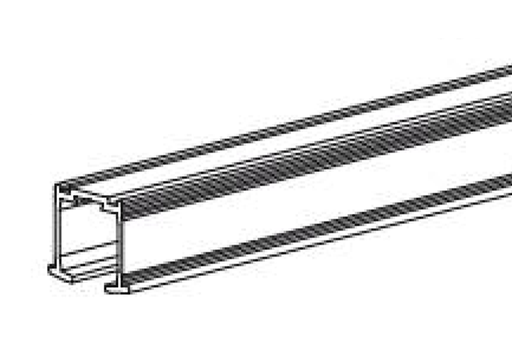 [4756100]  GUIA SUPERIOR 2670 C/PESTAÑA ALUMINIO CRUDO (EN 6.000 MM.) P/SISTEMA PUERTAS COLGADAS H30 SD