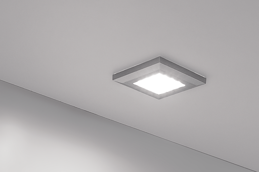 [6002624] FOCO LED "SQUERE 2F" 55X55 MM. 1,2 W. BLANCO FRIO C/CABLE 2000 MM. PLASTICO ALUMINIO