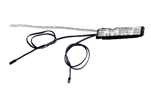 [6003802] DISPOSITIU COMMUTADOR "DUO SWITCH" 12 V./3 A. A/PLUGS P/INTERRUPTOR NEGRE