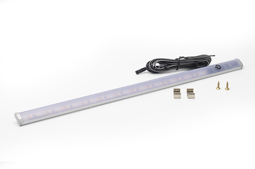 [6005824] LAMPARA LED "OMEGA SWITCH" INT. S/LUZ 9,6 W./M.L. C/CABLE L2000 MM. BLANCO CALIDO L0250 MM. ALUM.