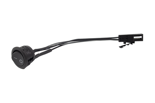 [6006202] INTERRUPTOR D.20 MM. C/2 CABLES L150 MM. C/CON. MACHO Y CON. HEMBRA NEGRO SD