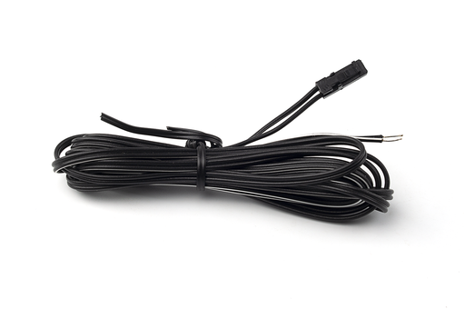 [6007322] CABLE EXTENSION P/LED L2000 MM. C/PUNTAS ESTAÑO Y PLUG NEGRO