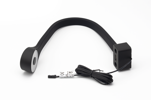 [6007602] LAMPARA LED "FLEXI RH" FIJ. FRONTAL C/USB C/CABLE L2000 MM. C/PLUG BLANCO FRIO 1,8 W. 5 V.NEGRO  SD