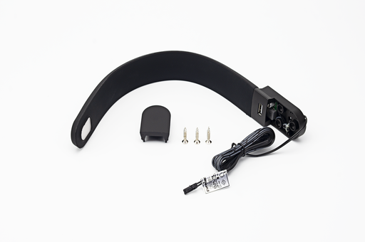 [6017512] LAMPARA LED "SILKA" FIJACION FRONTAL C/USB 5 V. C/CABLE L2000 MM. BLANCO NATURAL 1,2 W. NEGRO