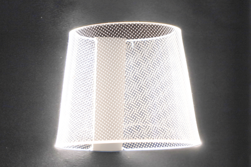 [6221225] LAMPARA LED "KINKIET II" SOP. NEGRO/TRANSP. C/CABLE L2000 MM. 2,8W.12V. BLANCO NATURAL SD