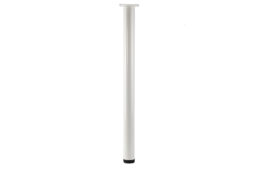 [6699002] POTA TAULA D.50X710 MM. A/PLETINA MOVIL 90X90 MM. I BASE REGULABLE BLANC