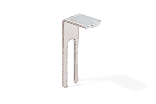 [6812807] ESCUADRA P/SOPORTE ESTANTE P/CRISTAL C/GOMA 712 NIQUELADO