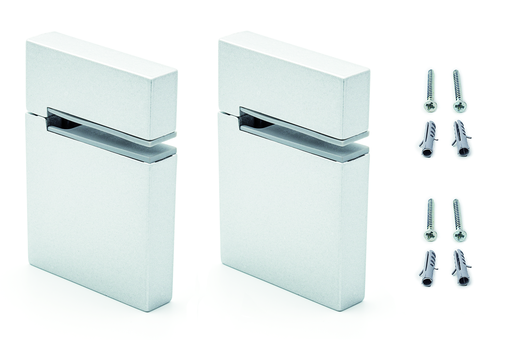 [6870051] SOPORTE ESTANTE PARED DECORATIVO "CUADRADO" 4/40 MM. 40 KG. BLANCO RAL 9016 (JGO. 2 UDS.)