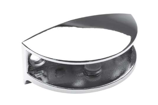 [6878026] SOPORTE ESTANTE P/CRISTAL C/SUJECION CLIP 1/2 LUNA U.10 MM. M/T PLATA MATE SD