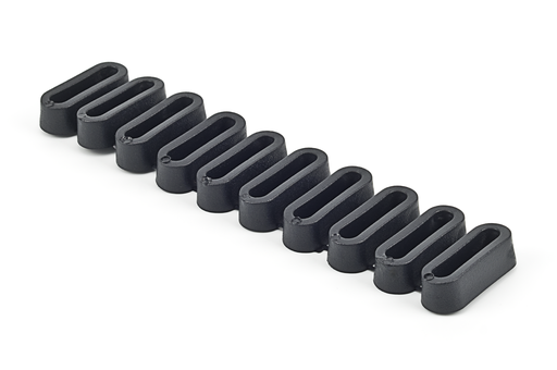 [7206953] TACO ZOLETA OVALADO 10 MM. EN TIRAS NEGRO