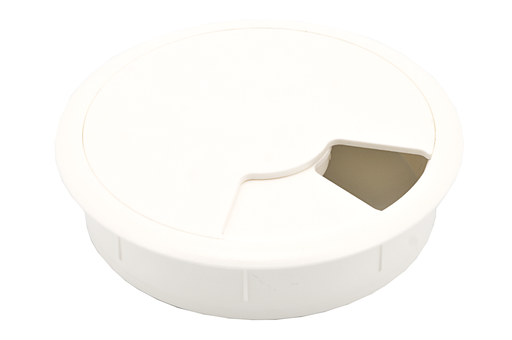 [7548151] PASACABLES REDONDO "LUB" D.80 H20 MM. BLANCO