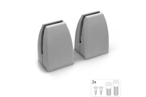 [7911000424] SUJECION SUPERFICIE P/PANEL AKUSTIX SOLIDO T ALUMINIO (JGO. 2 UDS.) SD