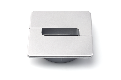 [7918001324] PASSACABLES PLASTIC QUADRAT D.80 MM. H22 MM. RAL9006