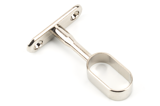 [0405307] SOPORTE P/BARRA OVAL PASANTE 30X70 MM. NIQUELADO