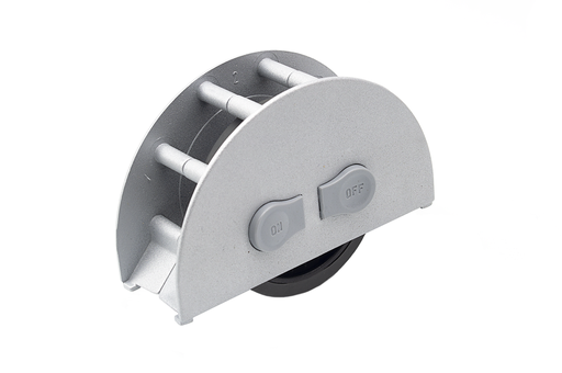 [7965110537] RODA ENCAST "ON-OFF" D.60 MM. AG30 MM. A/ FRE GOMA GRIS OG5110537